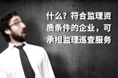 承担监理巡查服务需要企业符合是什么样的条件